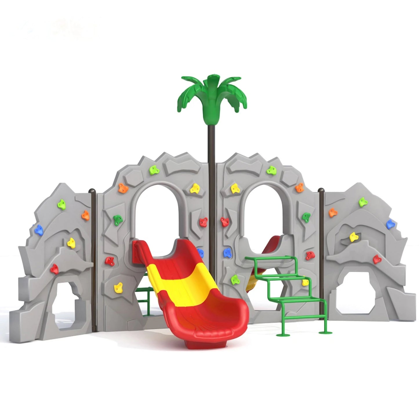 Vista frontal Muro de Escalada para Niños