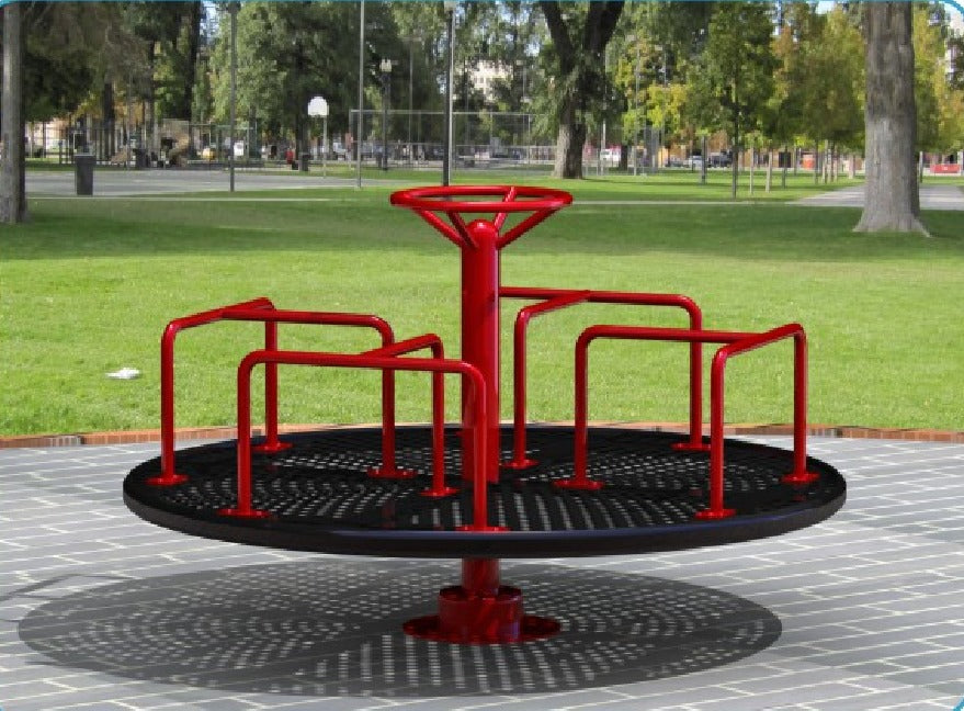 Carrusel Infantil para Exterior - Modelo Red Spinner
