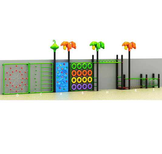 Vista frontal Playground Juegos Infantiles Multi activity